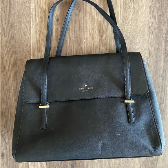 kate spade Handbags - Kate Spade Cedar Street Luciana Black Leather Satchel
